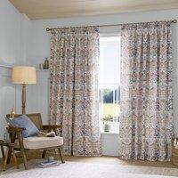 William Morris At Home Strawberry Thief Ready Made Pencil Pleat Curtains Hessian