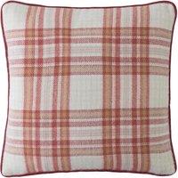 Laura Ashley Padbury Check 45cm x 45cm Filled Cushion Russet