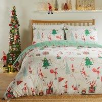 Duvet Day Elfie Soft Touch Duvet Cover Bedding Set Cream Mint