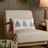 Twinkling Tree 30cm x 50cm Filled Cushion Green