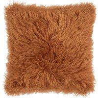 Furn Rowan Faux Fur 50cm x 50cm Filled Cushion Ginger