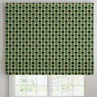 ANTE DECOR Palma Printed Cotton Made To Measure Roman Blind Emerald