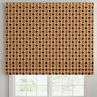 ANTE DECOR Palma Printed Cotton Made To Measure Roman Blind Burnt Umber