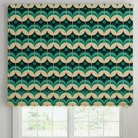 ANTE DECOR Santa Cruz Printed Made To Measure Roman Blind Lapis