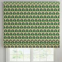 ANTE DECOR Cadiz Printed Cotton Made To Measure Roman Blind Emerald