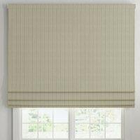 ANTE DECOR Latham Printed Cotton Stripe Made To Measure Roman Blind Beige