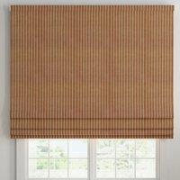 ANTE DECOR Burgess Printed Cotton Stripe Made To Measure Roman Blind Sienna