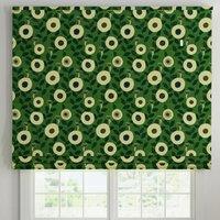 ANTE DECOR Seville Printed Cotton Made To Measure Roman Blind Emerald