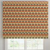 ANTE DECOR Cadiz Printed Cotton Made To Measure Roman Blind Burnt Umber