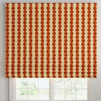 ANTE DECOR Valencia Printed Cotton Made To Measure Roman Blind Burnt Umber