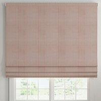ANTE DECOR Burgess Printed Cotton Stripe Made To Measure Roman Blind Pink