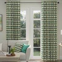 ANTE DECOR Cadiz Printed Cotton Made To Measure Curtains Lapis