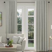 ANTE DECOR Burgess Printed Cotton Stripe Made To Measure Curtains White Black