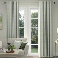 ANTE DECOR Burgess Printed Cotton Stripe Made To Measure Curtains Soft Grey