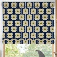 Orla Kiely Abacus Flower Made To Measure Roman Blind Navy