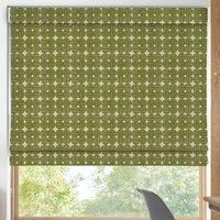Orla Kiely Textured Flower Made To Measure Roman Blind Olive