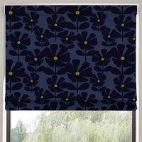 Orla Kiely Wildflower Made To Measure Roman Blind Indigo