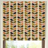 Orla Kiely Multi Stem Made To Measure Roman Blind Auburn Orange