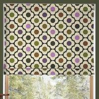 Orla Kiely Spot Flower Made To Measure Roman Blind Multi Mauve