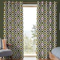 Orla Kiely Spot Flower Made To Measure Curtains Multi Mauve