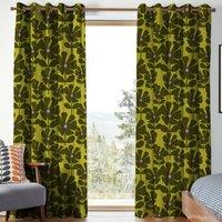 Orla Kiely Wildflower Made To Measure Curtains Charteuse