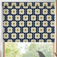 Orla Kiely Abacus Flower Blackout Made To Measure Roller Blind Navy