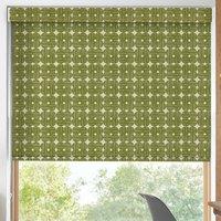 Orla Kiely Textured Flower Translucent Made To Measure Roller Blind Olive