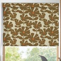 Orla Kiely Wildflower Blackout Made To Measure Roller Blind Coffee