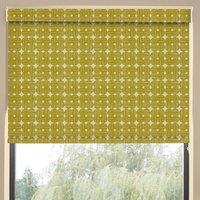Orla Kiely Textured Flower Blackout Made To Measure Roller Blind Yellow