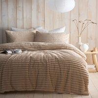 Appletree Morritz Faux Fur Duvet Cover Bedding Set Natural