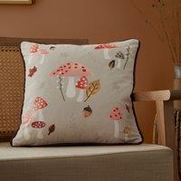 Fusion Woodland Dreams 43cmx43cm Filled Cushion Chocolate