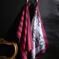 Laurence Llewelyn-Bowen Festivo 2 Pack 50cmx70cm Tea Towels Red