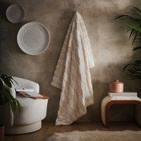 Appletree Cosy Diamond Fleece 150cmx200cm Throw Natural
