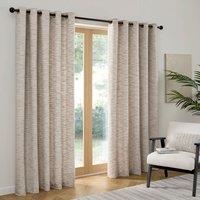 Curtina Talon Jacquard Ready Made Eyelet Curtains Grey