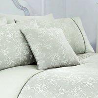 Dreams and Drapes Jasmine Flannel Fleece 43cmx43cm Filled Cushion Green