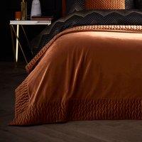 Laurence Llewelyn-Bowen Siena Velvet 150cmx220cm Bedspread Set Spice