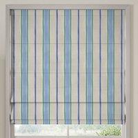 Bluebellgray Seaside Stripe Made To Measure Roman Blind Atlantic