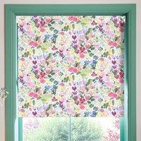 Bluebellgray Flora Blackout Made To Measure Roller Blind Cerise