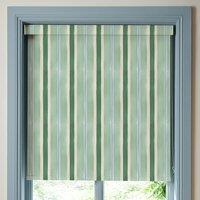 Bluebellgray Seaside Stripe Translucent Made To Measure Roller Blind Seaglass