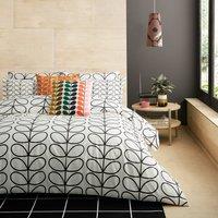 Orla Kiely Linear Stem Duvet Cover Bedding Set Charcoal