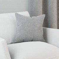 Chester Herringbone Filled Cushion 43cm x 43cm Grey
