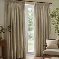 Yard Heavy Chenille Velvet Ready Made Blockout Curtains Linen