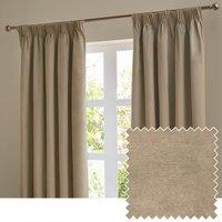 Furn Ultimate Velvet Ready Made Blockout Curtains Mocha