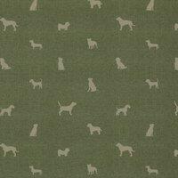 ANTE DECOR Woof Printed Cotton Fabric Sage