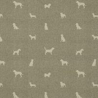 ANTE DECOR Woof Printed Cotton Fabric Beige Cream