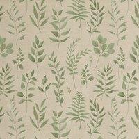 ANTE DECOR Willow Printed Cotton Fabric Green