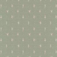 ANTE DECOR Ballerinas Printed Cotton Fabric Mint