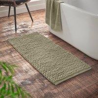 Bianca Aspen Bobble 50cm x 120cm Runner Bath Mat Sage