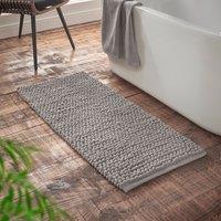 Bianca Aspen Bobble 50cm x 120cm Runner Bath Mat Grey