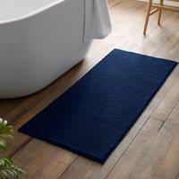Catherine Lansfield Bobble 50cm x 120cm Runner Bath Mat Navy